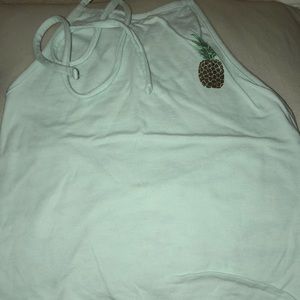 PAC sun reversible crop halter top